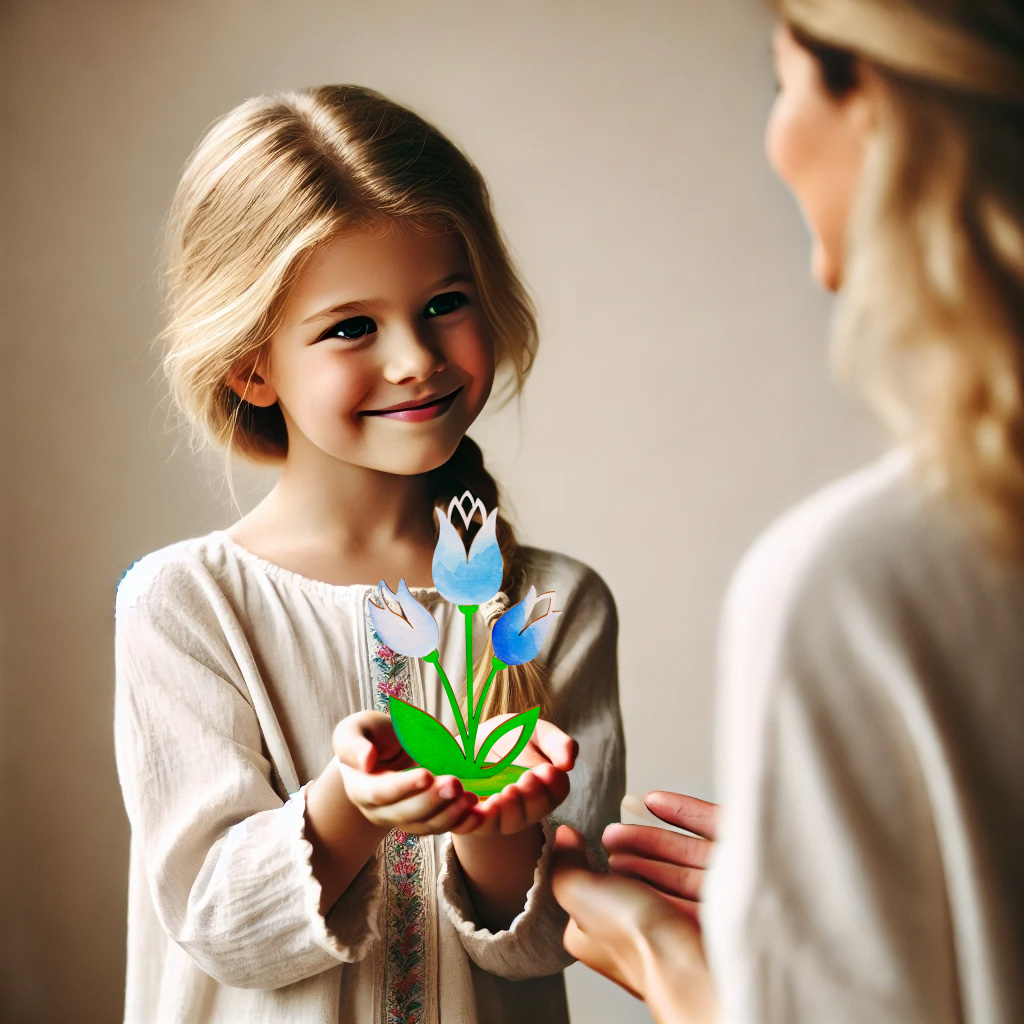 Dřevěný tulipán